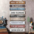 9Pcs Motivational Wood Wall Art Decor