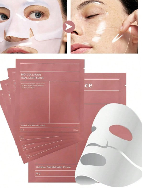 6pcs Collagen Deep Hydrating Face Mask
