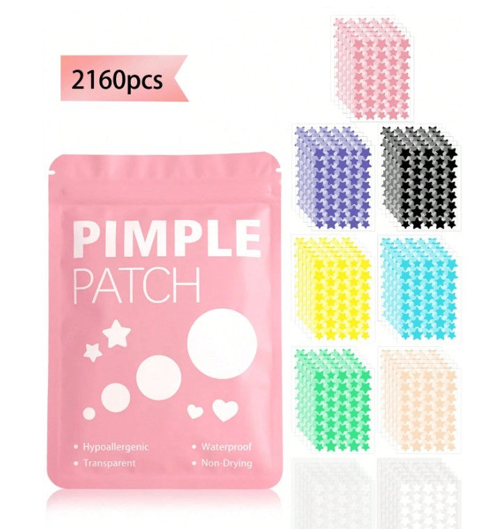 360pcs Star & Round Face Stickers